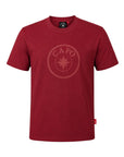 ÜBERGROSSES TON-IN-TON PUFF-T-SHIRT BORDEAUX