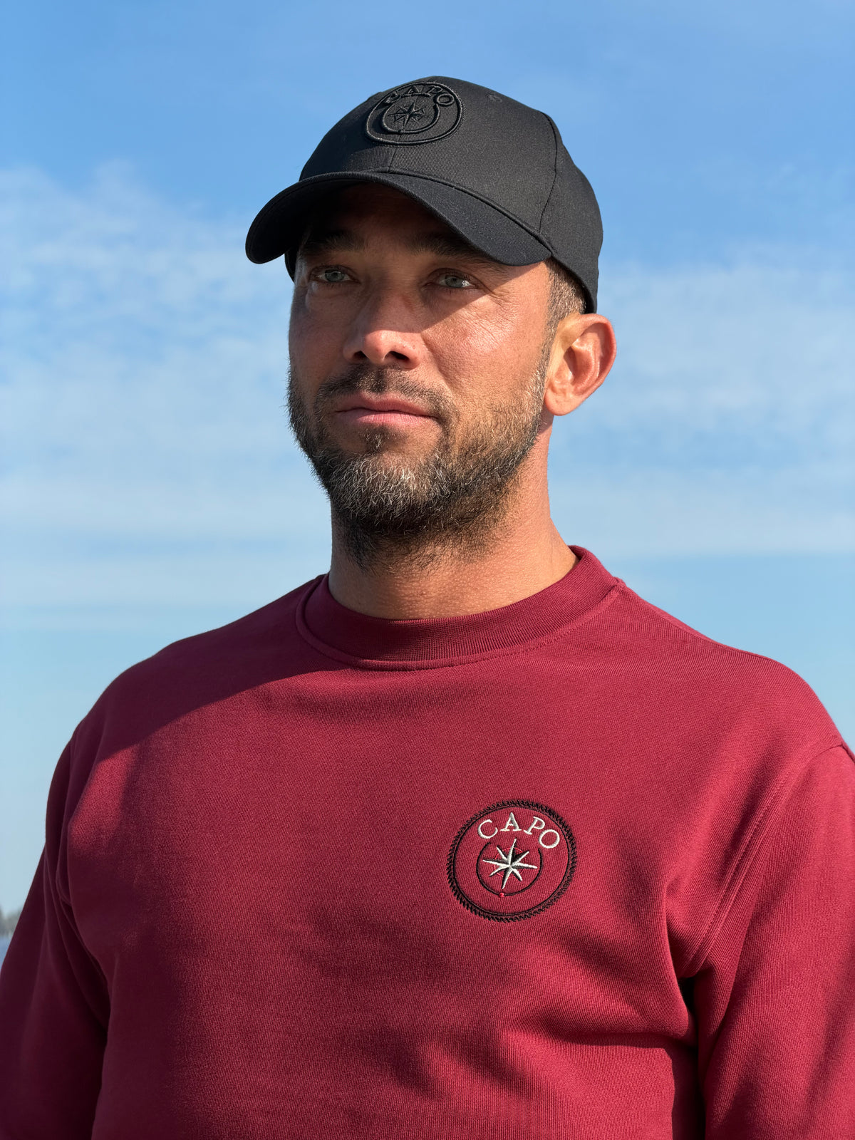 COMPASS SWEATER BORDEAUX
