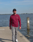 COMPASS SWEATER BORDEAUX
